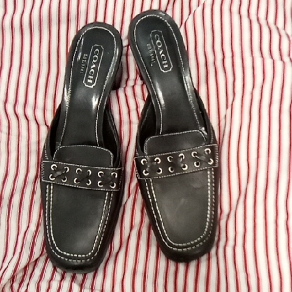 Coach Leather Slip Ons (Please Read!)